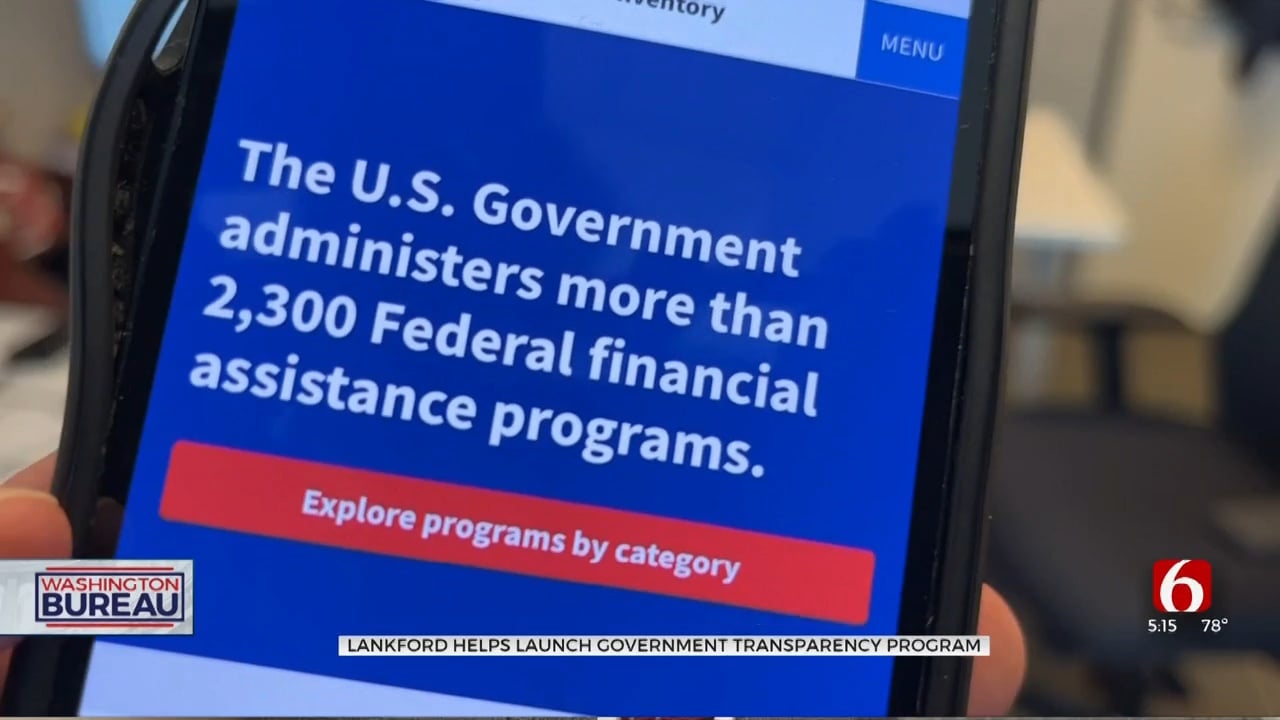 Senator Lankford Helps Launch Federal Government Transparency Program