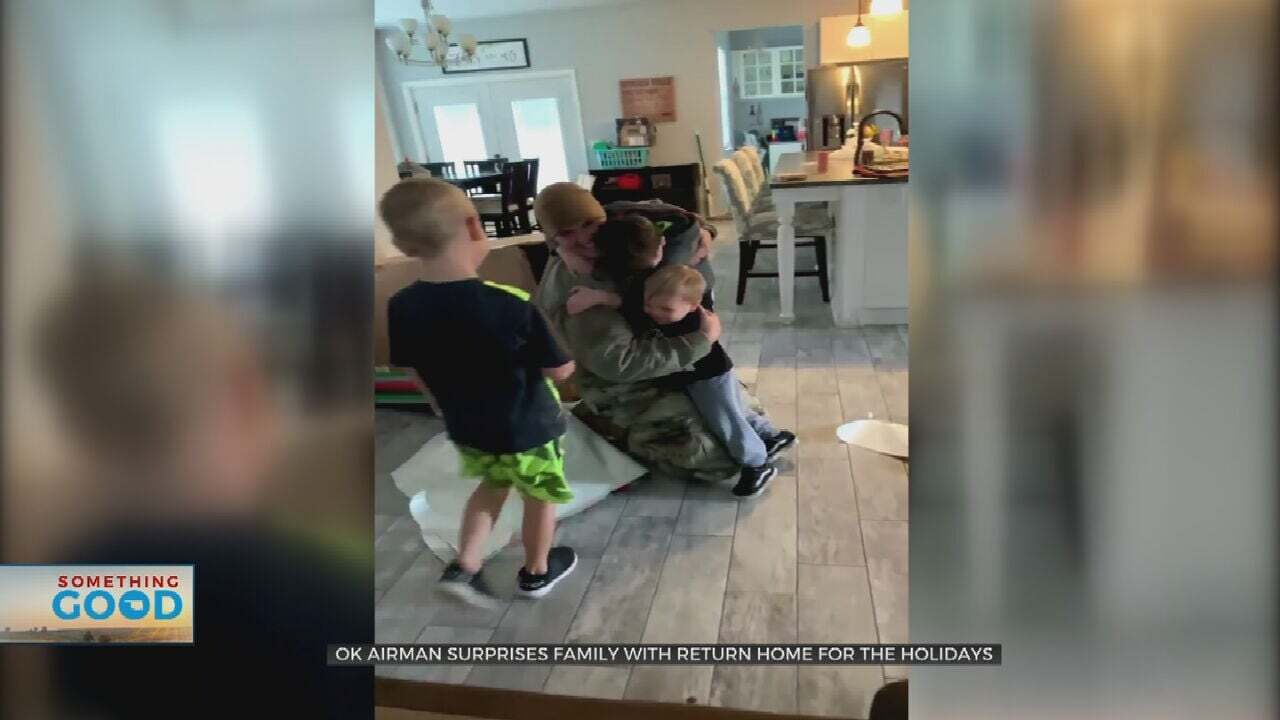 Oklahoma Airman Surprises Son By Returning Home On 9th Birthday