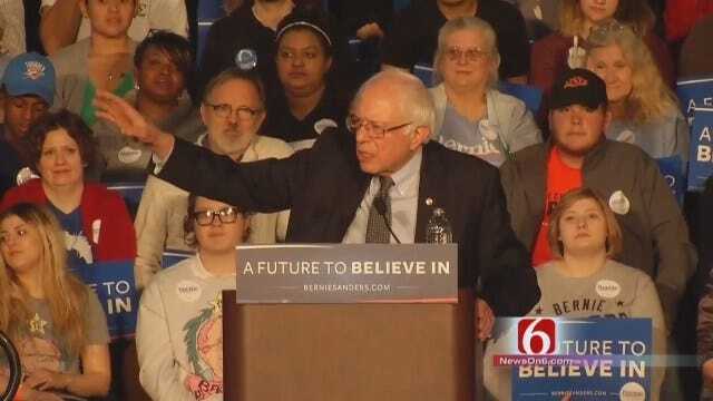 WEB EXTRA: Part 4 Of Bernie Sanders Addressing Tulsa Crowd