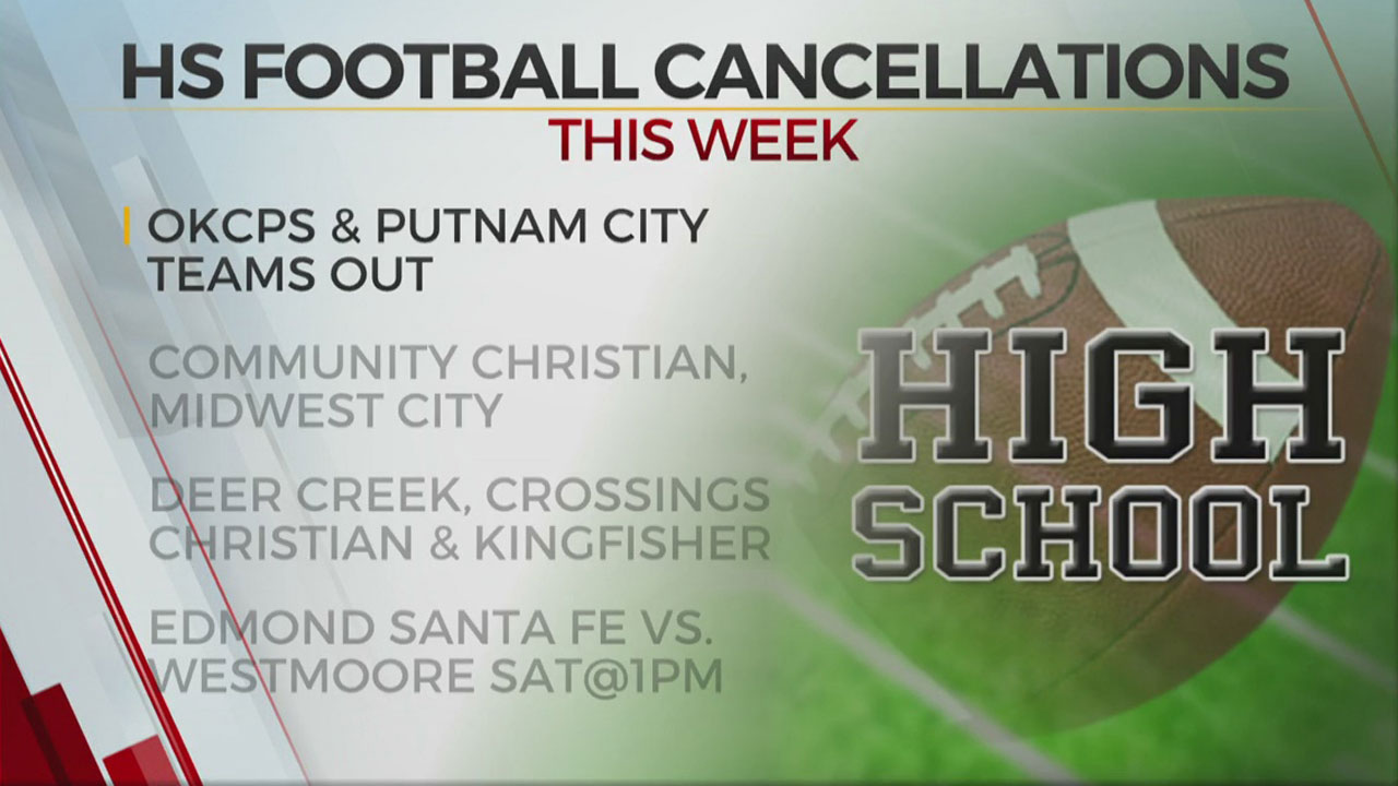 Okla. High School Football Canceled, Postponed Games 