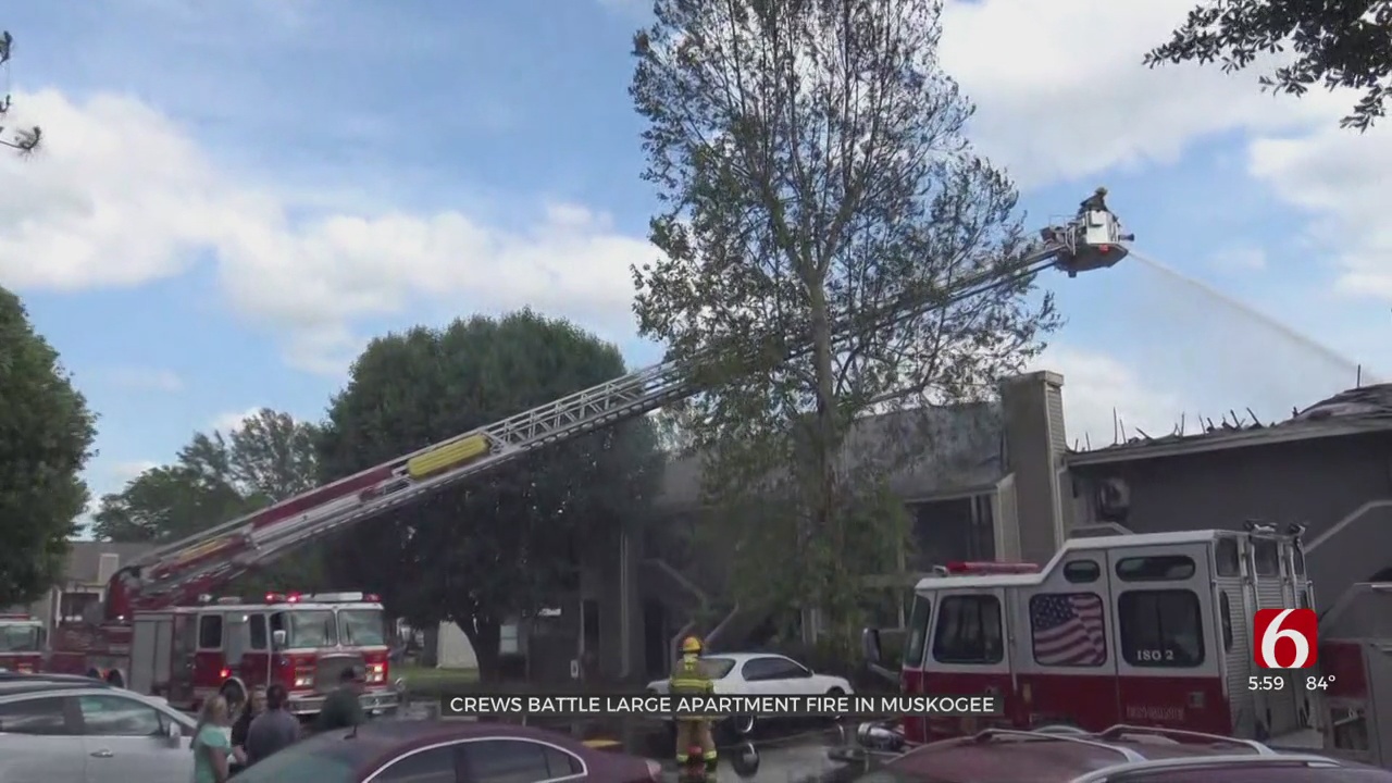 Muskogee Fire Crews Extinguish Blaze At Apartment Complex