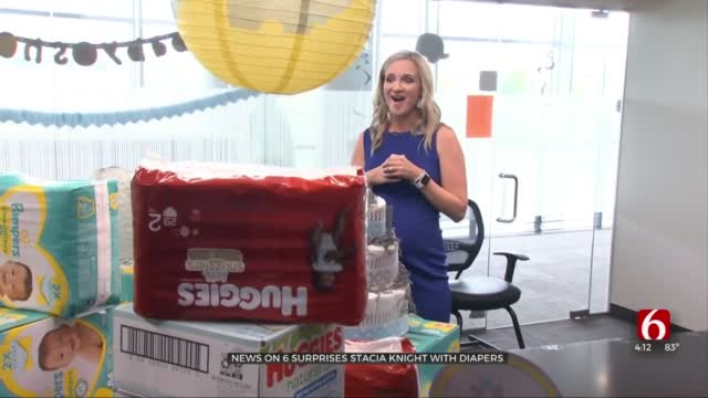 Watch: News On 6's Stacia Knight Surprised With Diaper Shower