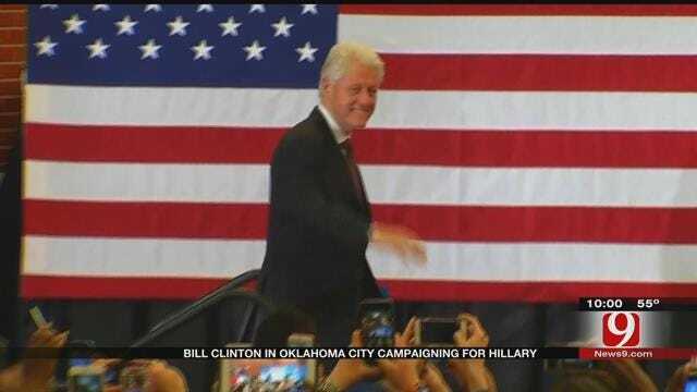 Bill Clinton Campaigns For Hillary At 'Get Out The Vote' Event In OKC