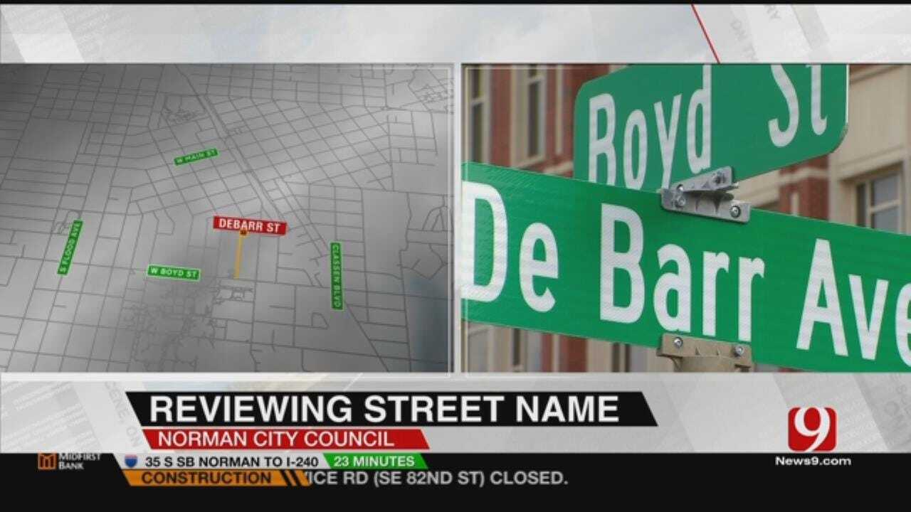 City Council To Discuss Changing Name Of Norman Street