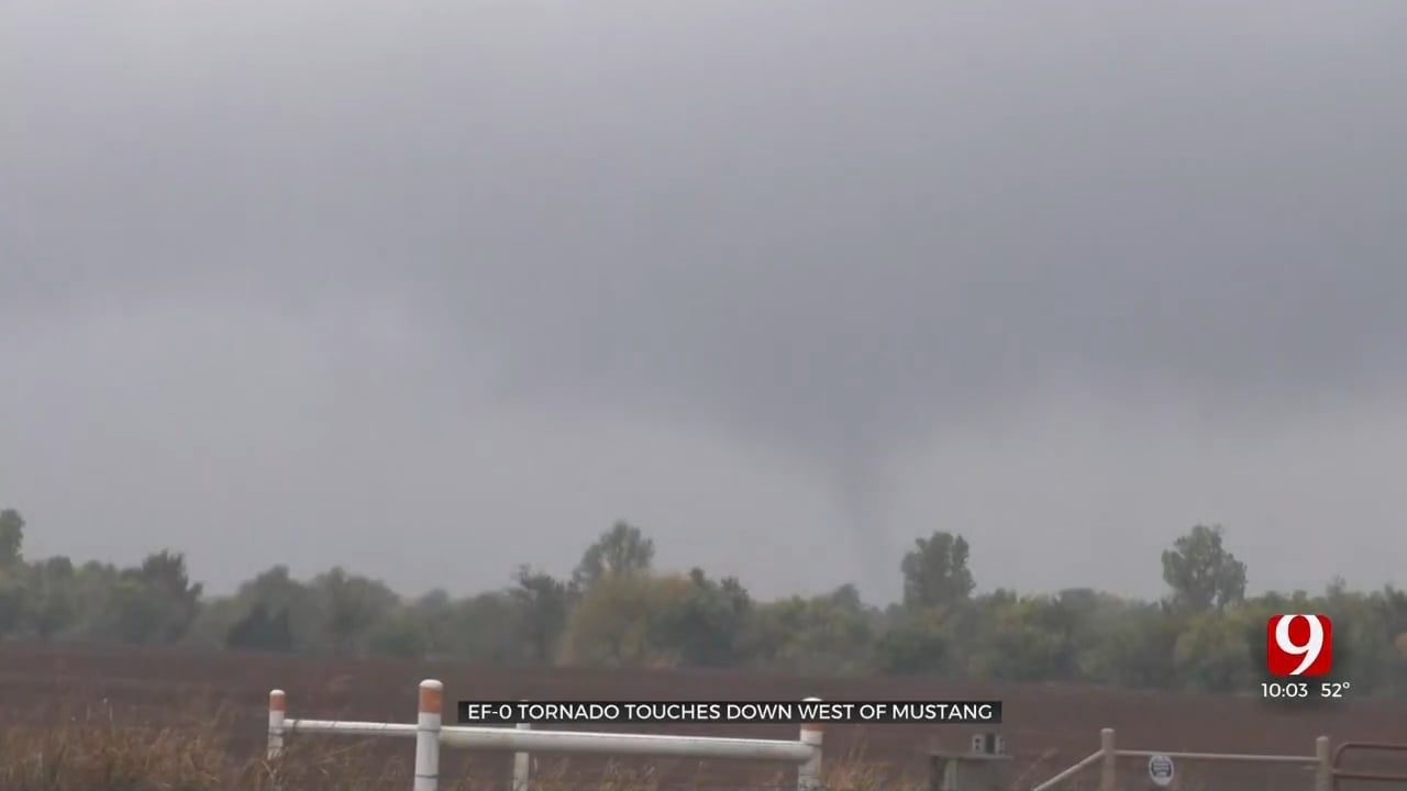 Tornado In Mustang Prompts Warning, Damages Building Across 3-Mile Area 