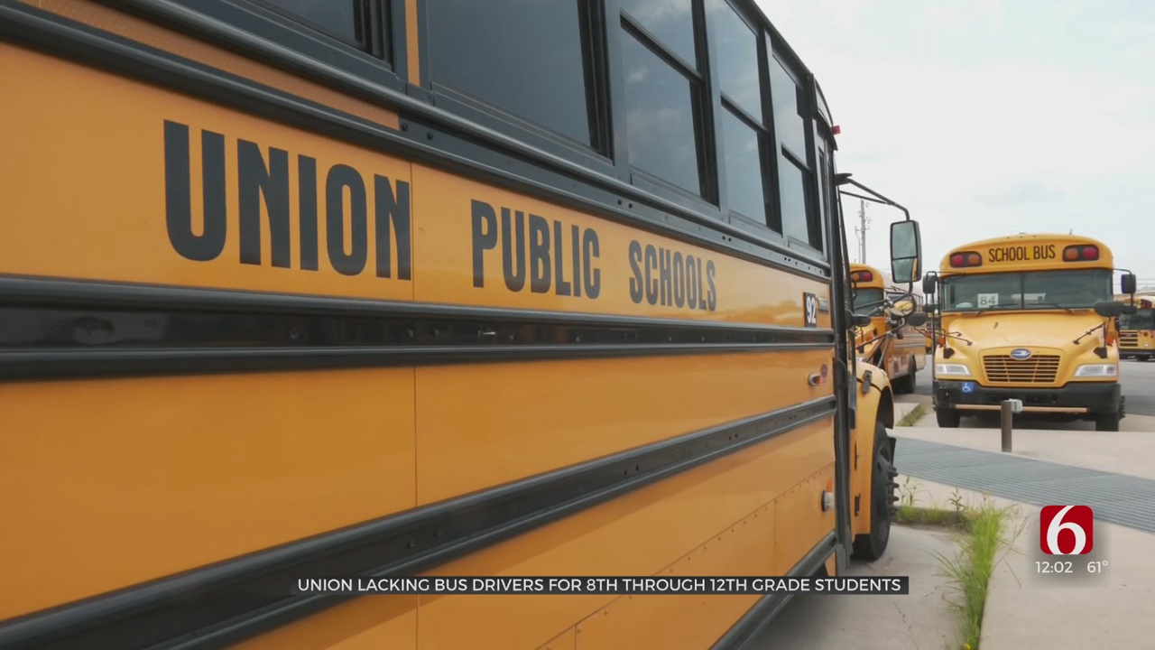 Union Public Schools Lacking Bus Drivers For Grades 8-12