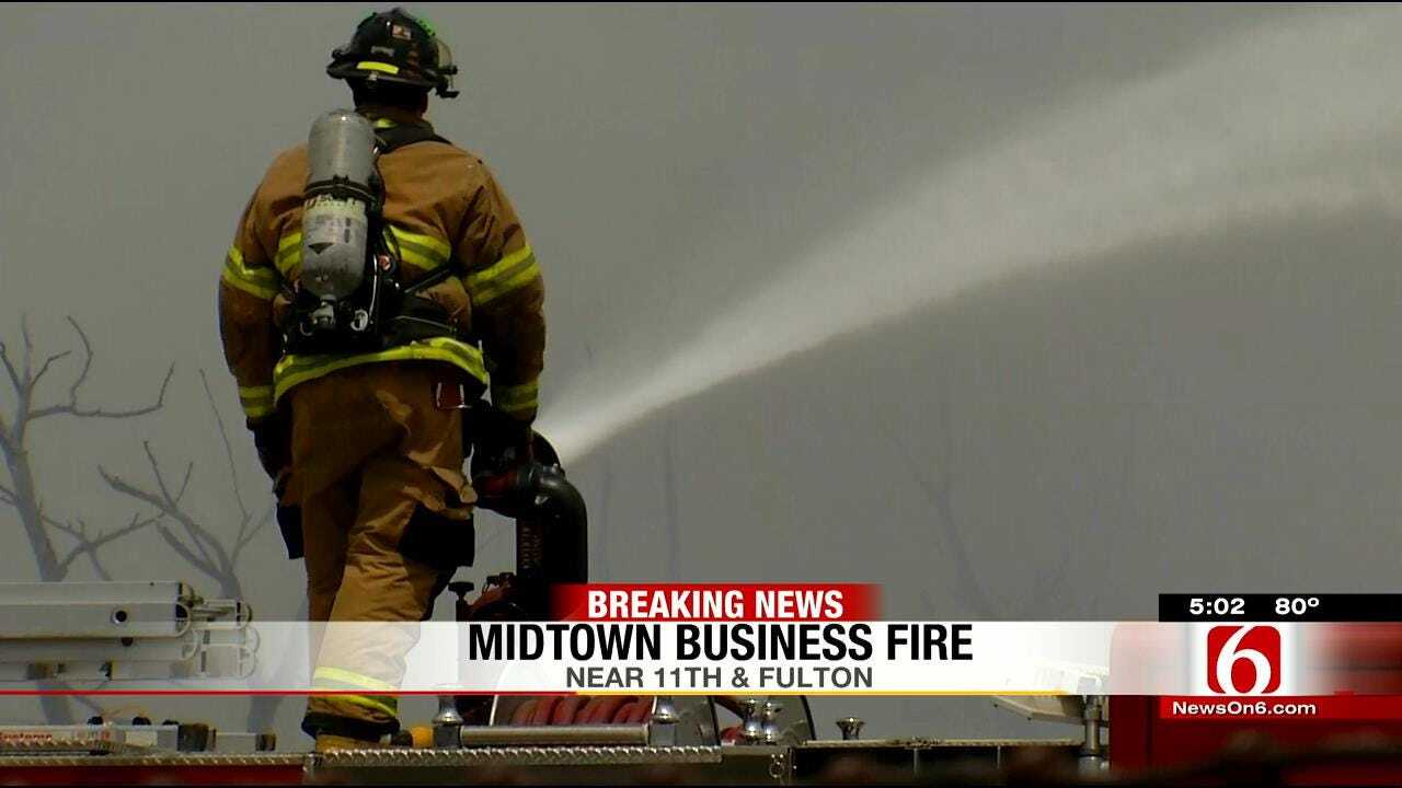 Midtown Tulsa Pallet, Vehicle Fire Likely Cause By Cigarette