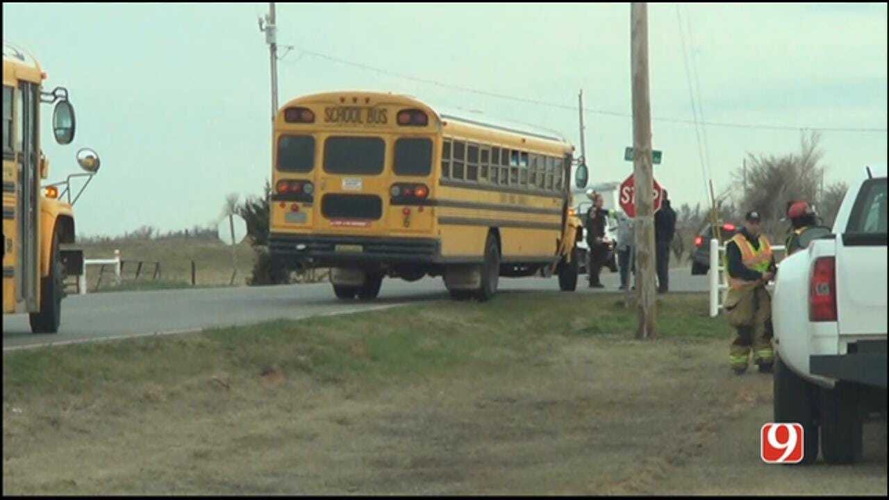 Crews Respond To Accident Involving School Bus In Yukon