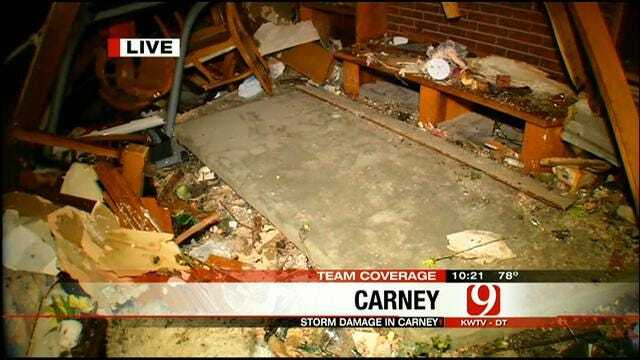 News 9 Reporters Heather Hope, Chris McKinnon Cover Carnage In Carney