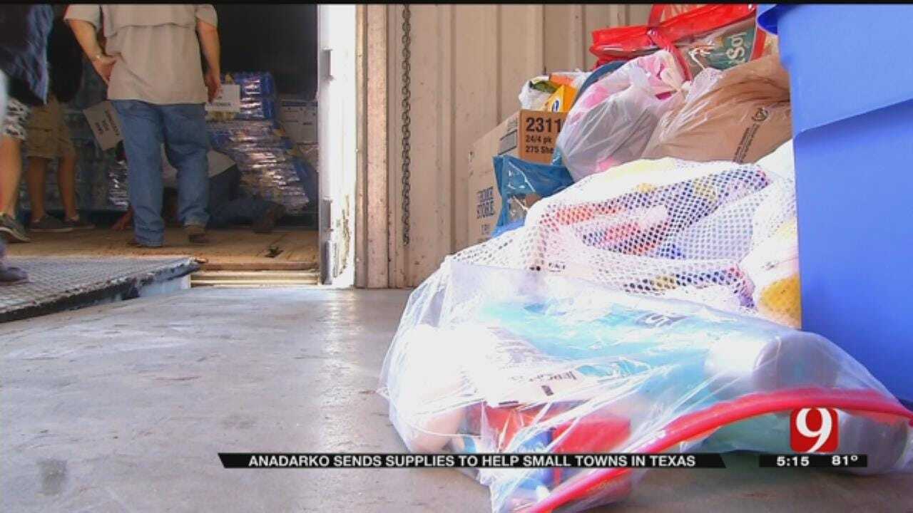 Anadarko Sends Supplies To Help Small Towns In Texas Hit By Harvey