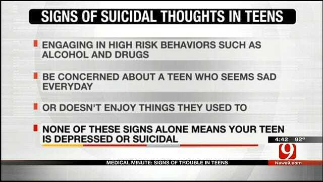 Medical Minute: Signs Of Trouble In Teens