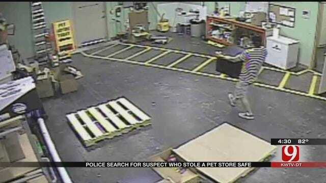 Police Search For Brazen Thief Who Stole Pet Store Safe