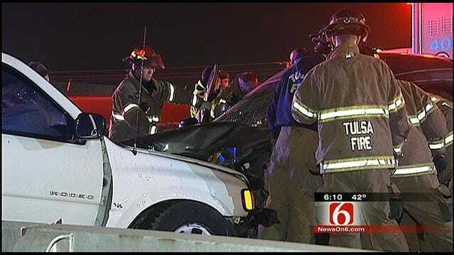Wrong-Way Tulsa Driver Causes Injury Crash On I-244