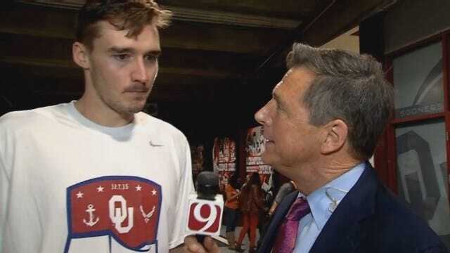 Dean Chats With Ryan Spangler After Win Over Texas