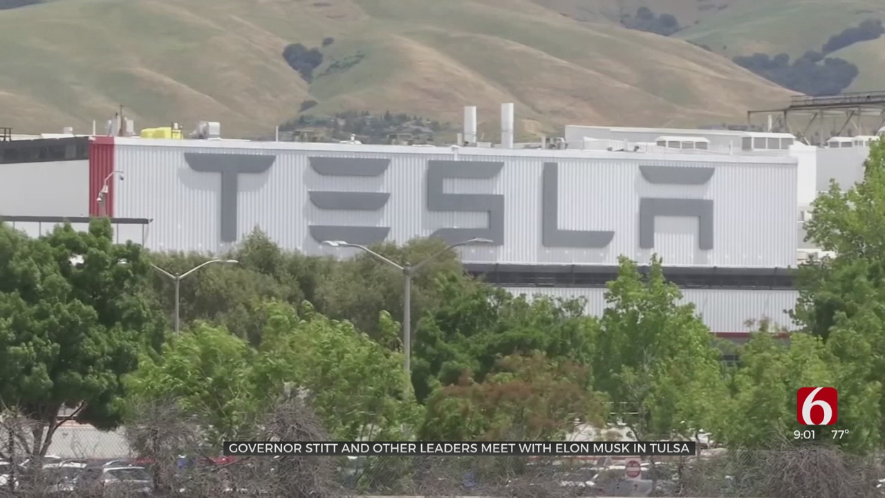 Tesla's Elon Musk Makes Surprise Visit To Tulsa