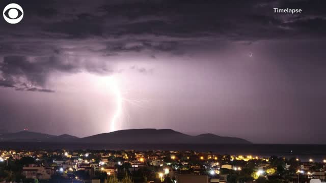 Athens National Observatory Records Several Thousand Lightning Strikes In Greece