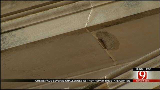 Crews Face Several Challenges At They Repair OK Capitol