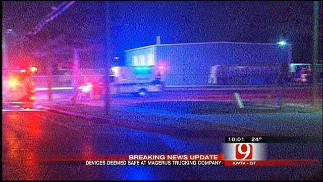 Two Pipe Bombs Found At SW OKC Trucking Company Deemed Safe
