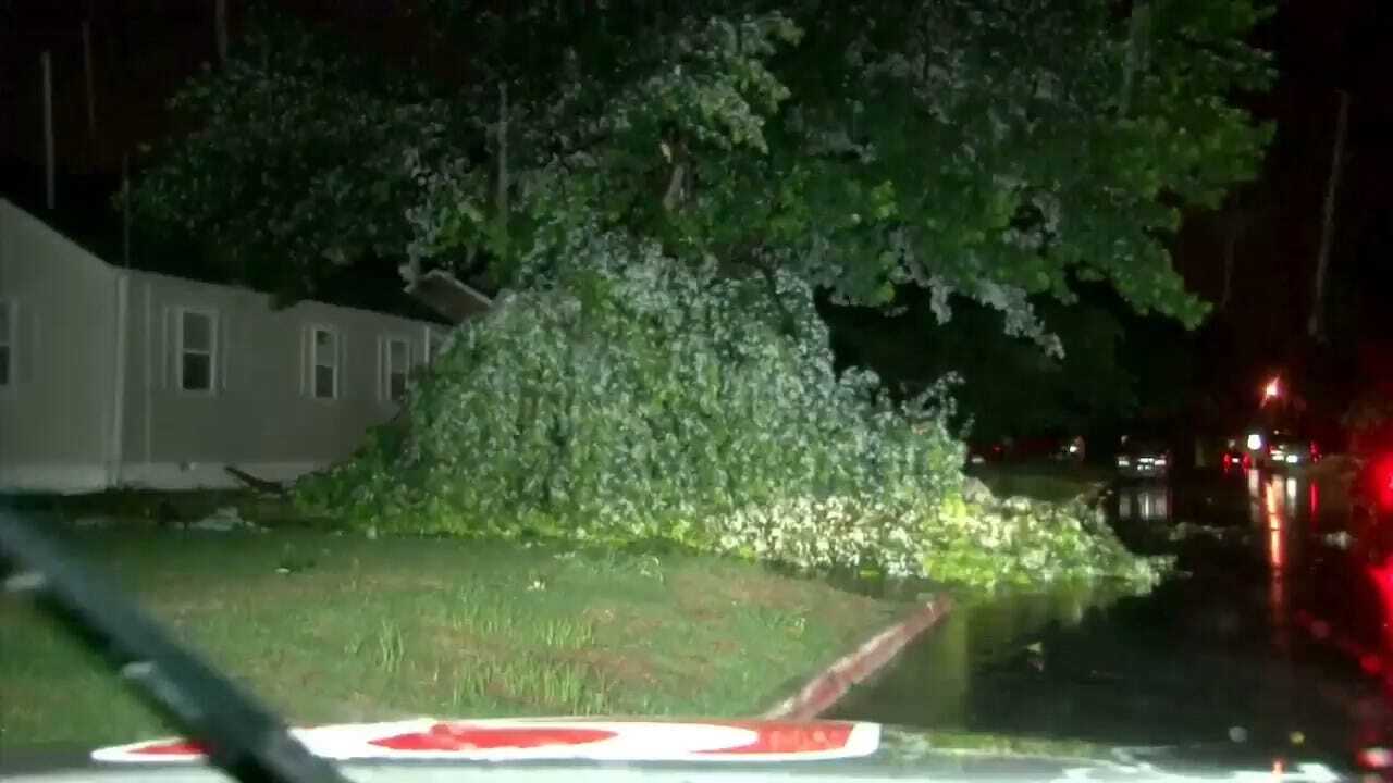 Severe Storm Causes Wind Damage In NW OKC Friday Night