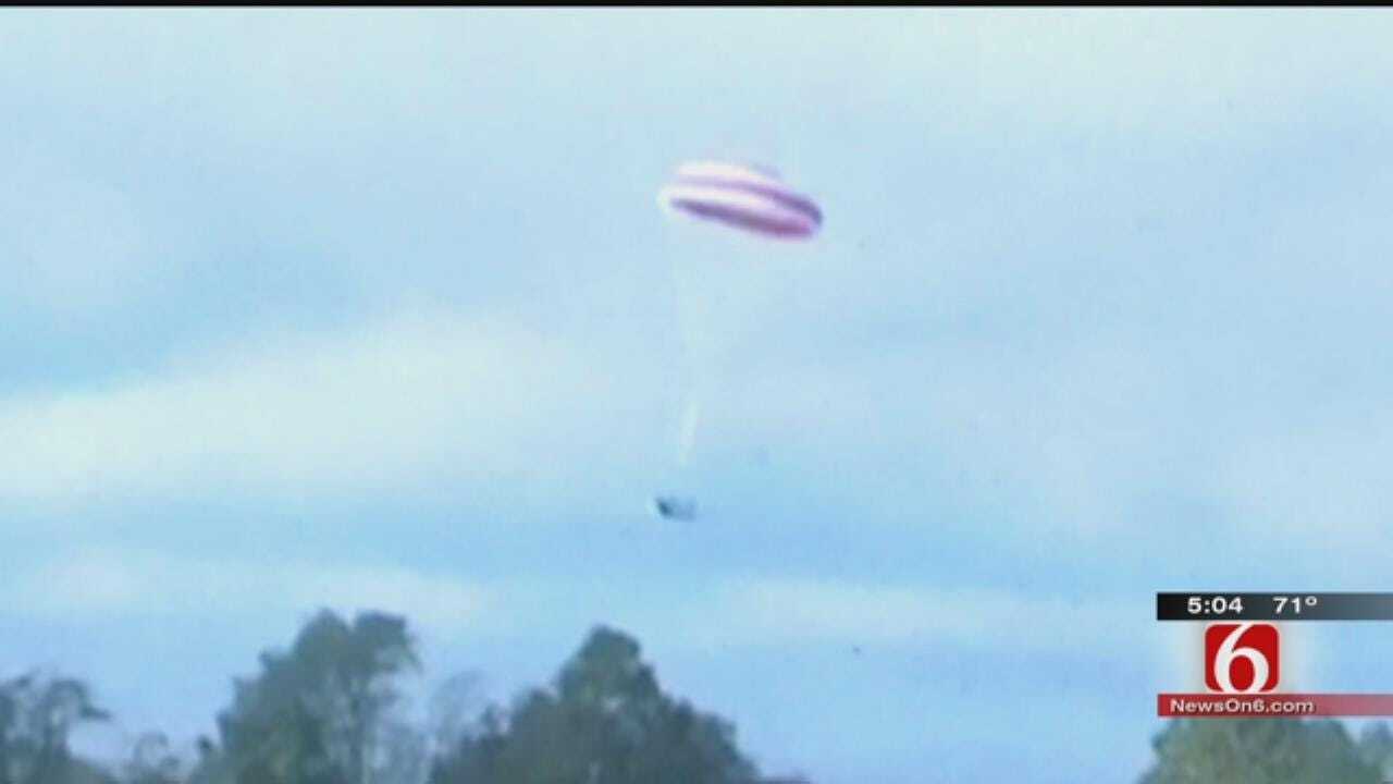 Pilot Who Made Emergency Parachute Landing Trained In Tulsa