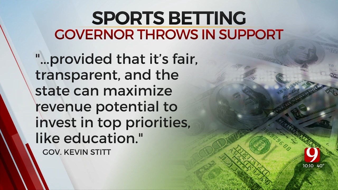 Governor Kevin Shows Support For Betting In Oklahoma