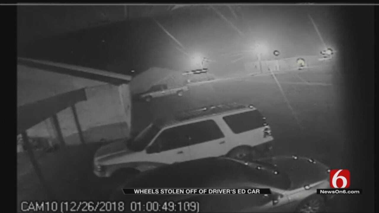 Thieves Steal Tires Off Haskell County School Driver's Ed Car