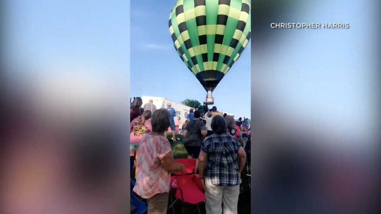CAUGHT ON CAMERA: Hot Air Balloon Crashes Into Crowd
