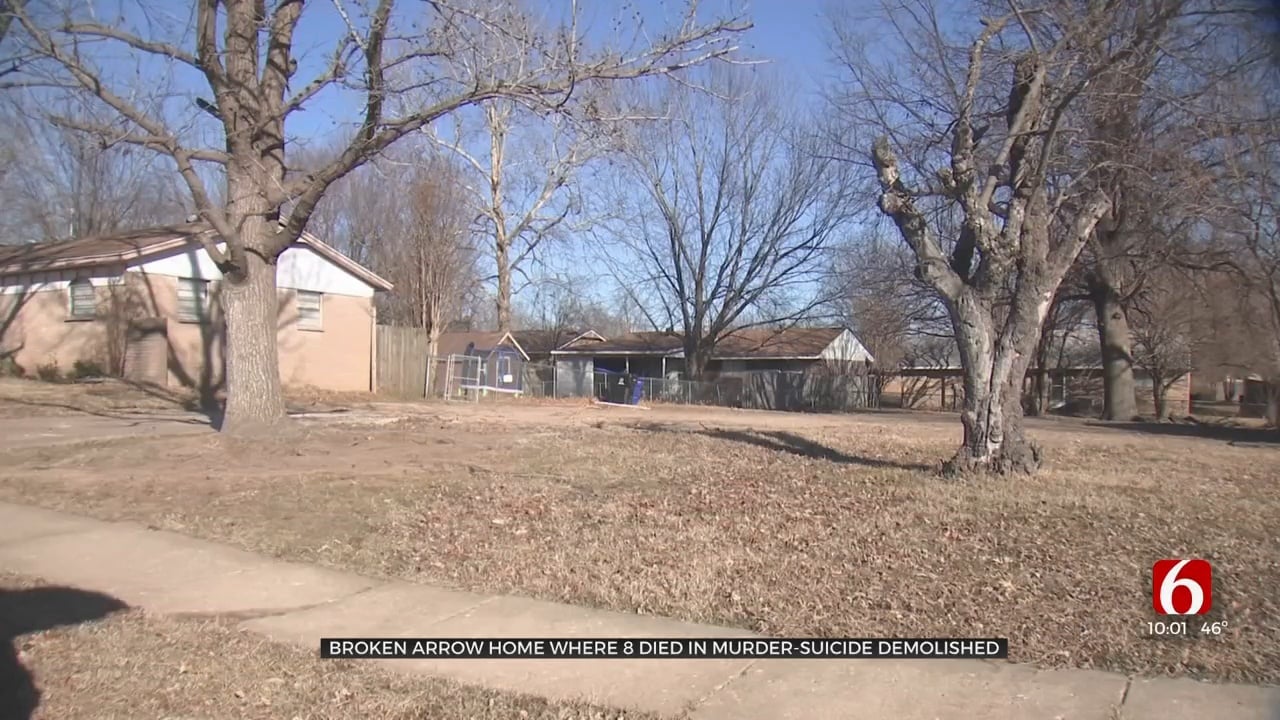 Broken Arrow Home Demolished Where 8 Died In Murder-Suicide