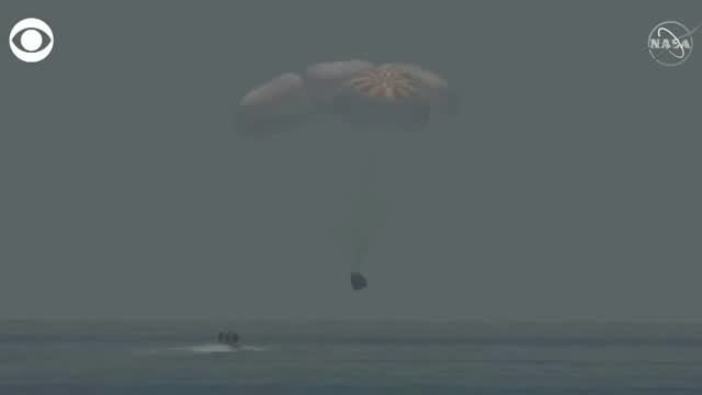 WATCH: SpaceX Crew Capsule Splashed Down