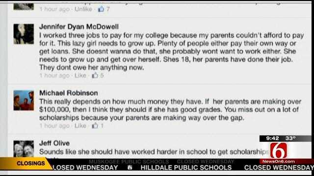 OK Talk: Are Parents Obligated To Pay For Their Children's College Education?