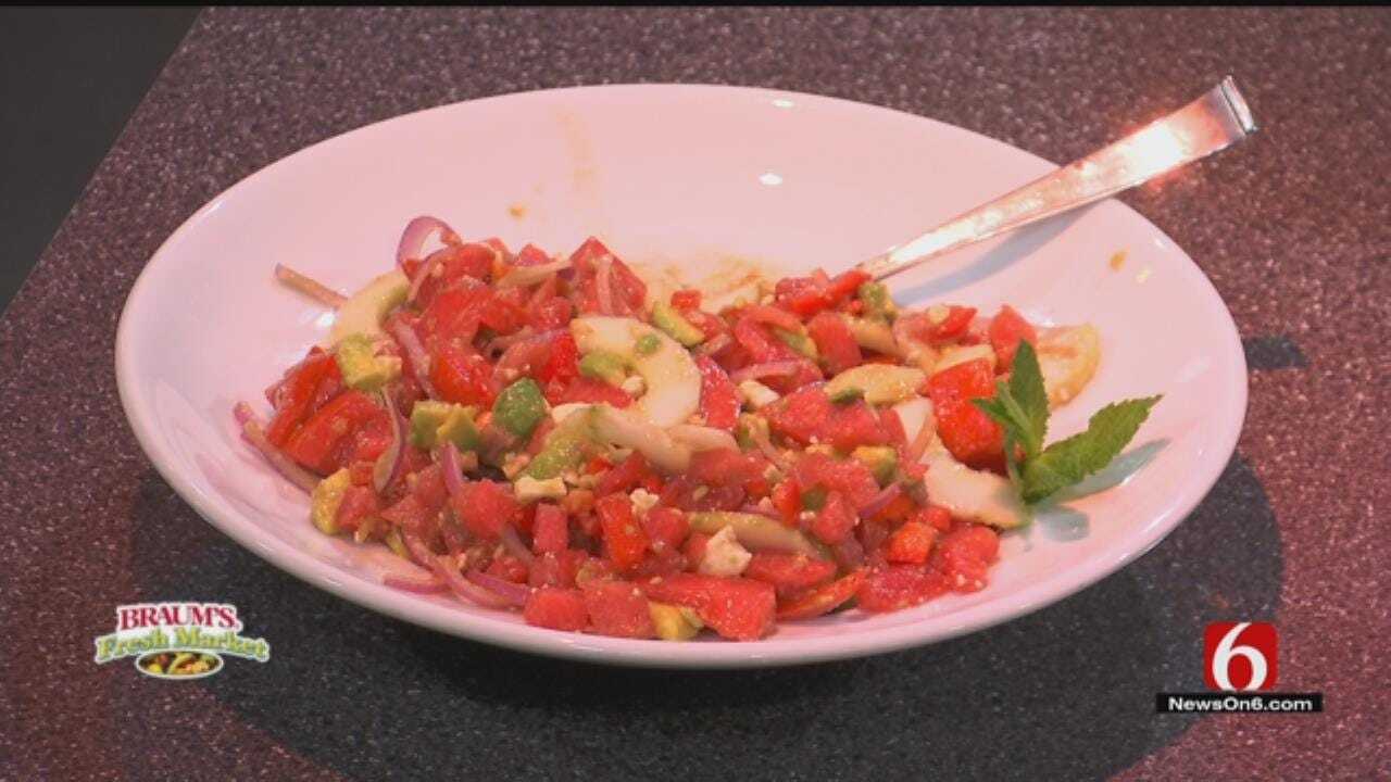 Watermelon, Feta And Tomato Salad