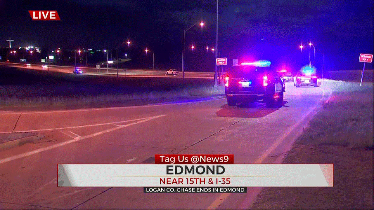 Motorcycle Pursuit Ends In Edmond Crash