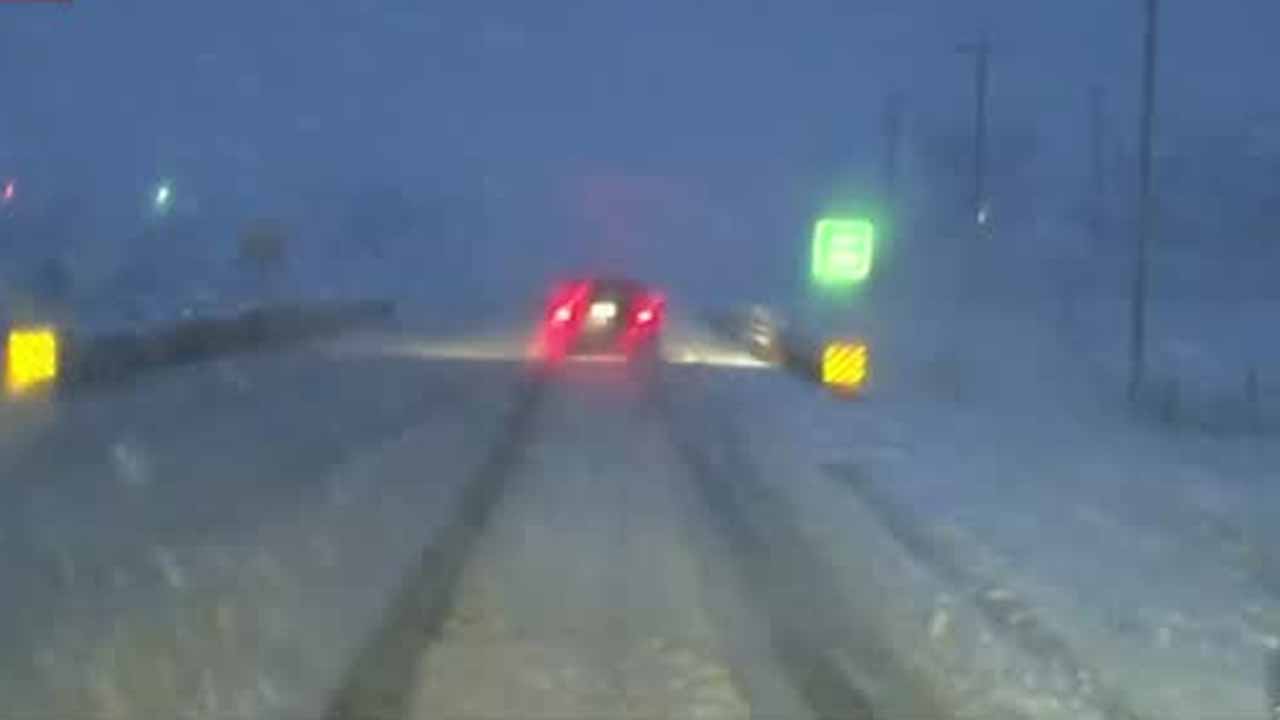 Road Conditions Slick, Snowy In OKC