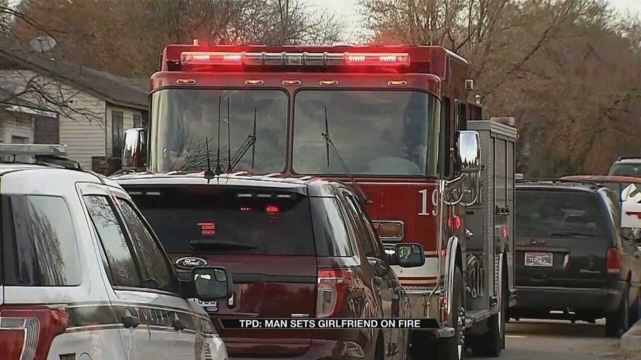 Tulsa Man Sets Girlfriend On Fire, Police Say
