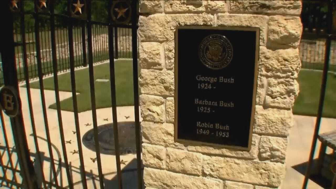 File Video: Bush Family Gravesite In College Station, Texas