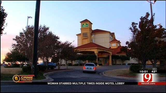 OKC Woman Stabbed Multiple Times Inside Motel Lobby
