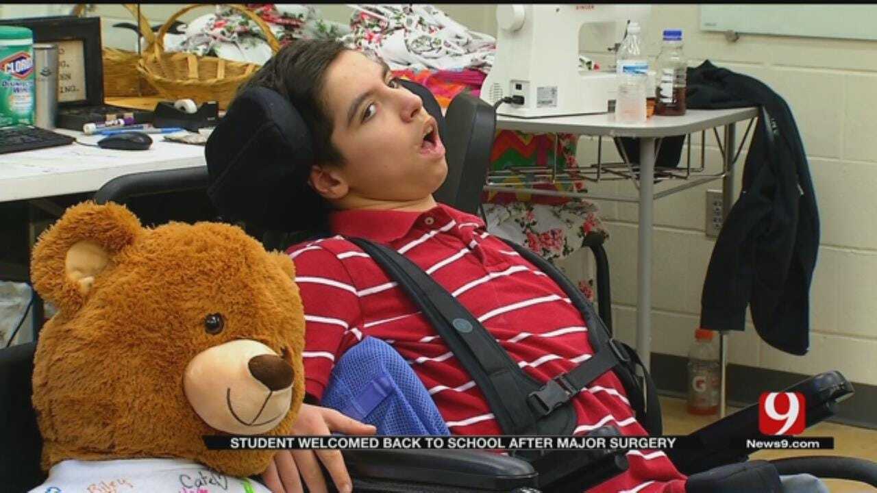 Edmond Middle School Student Benefits From Bear In A Chair Program