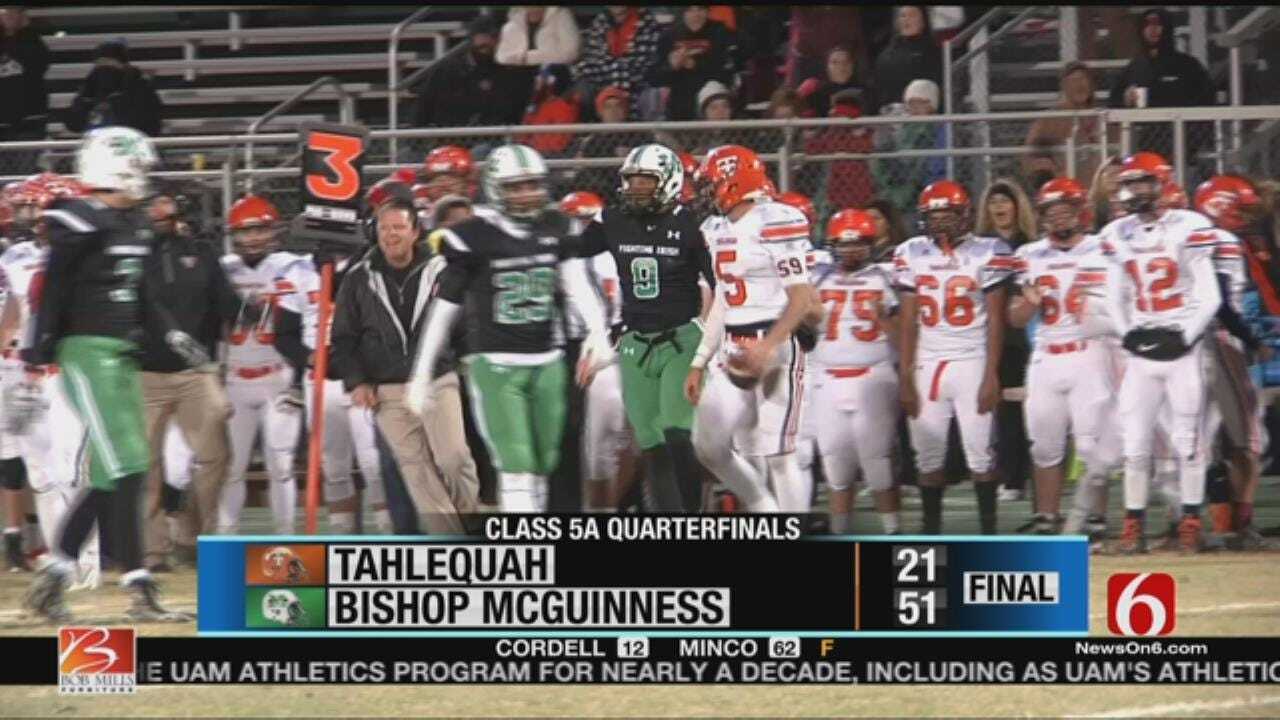 McGuinness Mauls Tahlequah In Playoff Play