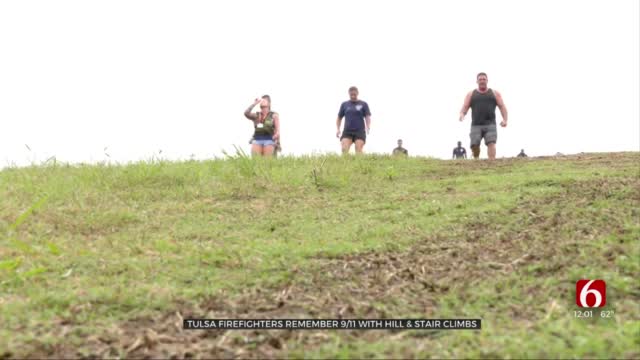 Tulsa Firefighters Do Stair Climb In Remembrance Of 9/11