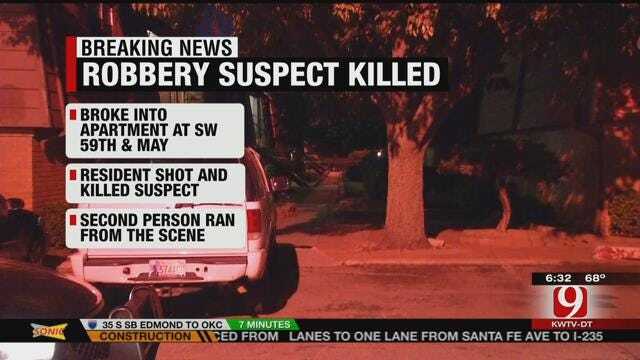 Resident Shoots, Kills Burglary Suspect In SW OKC