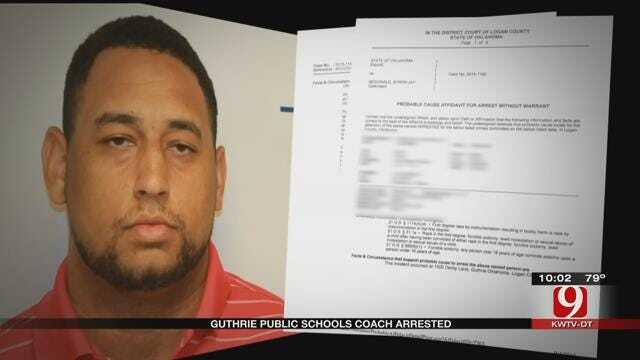 Guthrie Public Schools Coach Arrested For Sexual Relationship With Student