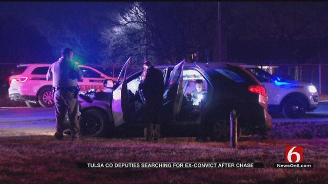 Tulsa Deputies Searching For Suspect In Overnight Chase