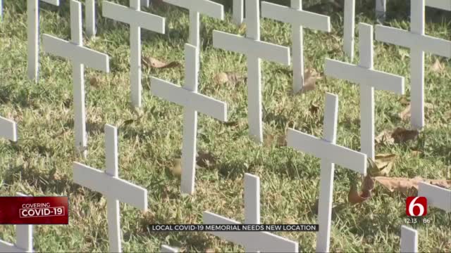 Tulsa Man Looking For New Area To Display COVID-19 Cross Memorial