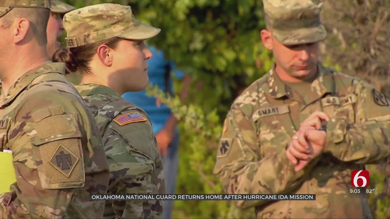 Oklahoma National Guard Returns Home After Hurricane Ida Mission 