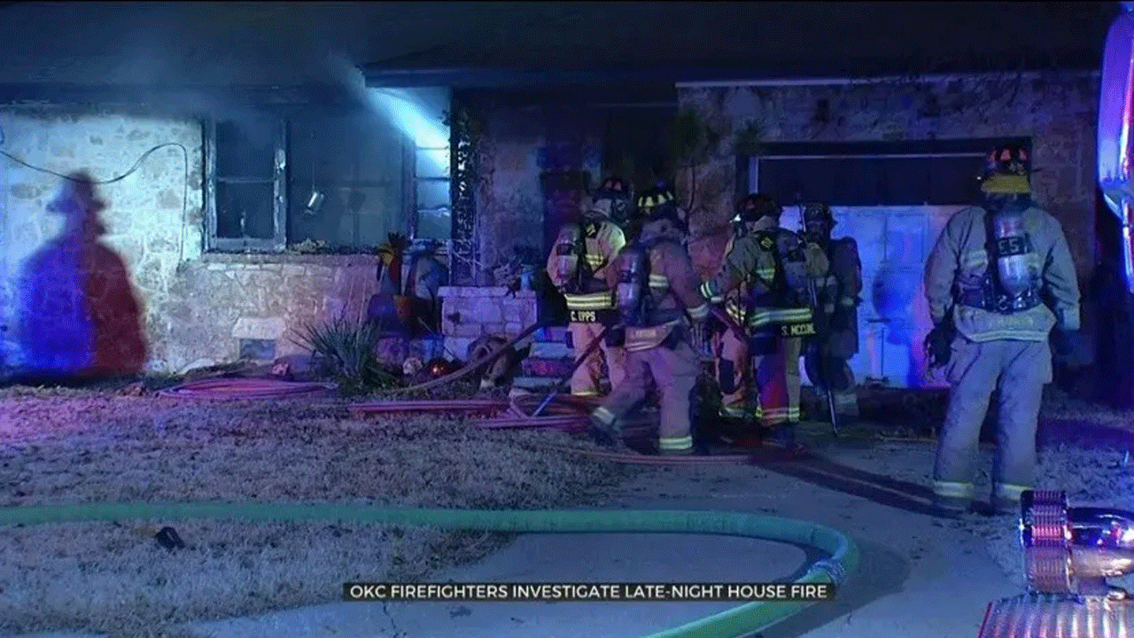 Firefighters Investigate Late Night House Fire In NW OKC