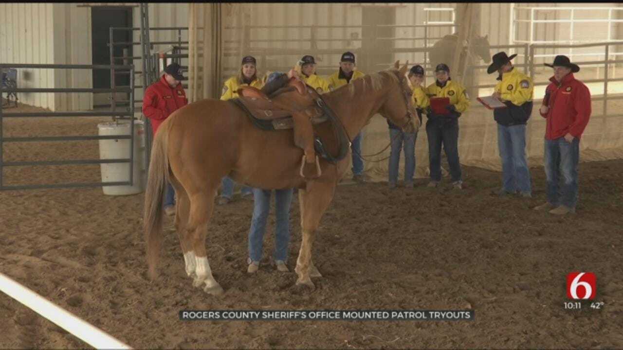 Rogers County Sheriff’s Office Holds Mounted Patrol Tryouts