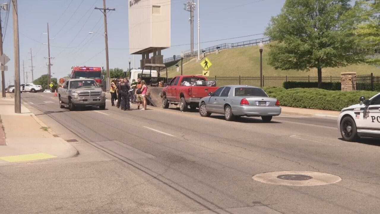 WEB EXTRA: Video Of Crash Scene Of Tulsa's 11th Street