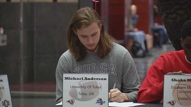 WEB EXTRA: Michael Anderson Of Owasso Signs With TU