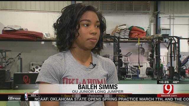 WATCH: OU Track & Field's Baileh Simms Sets High Goals