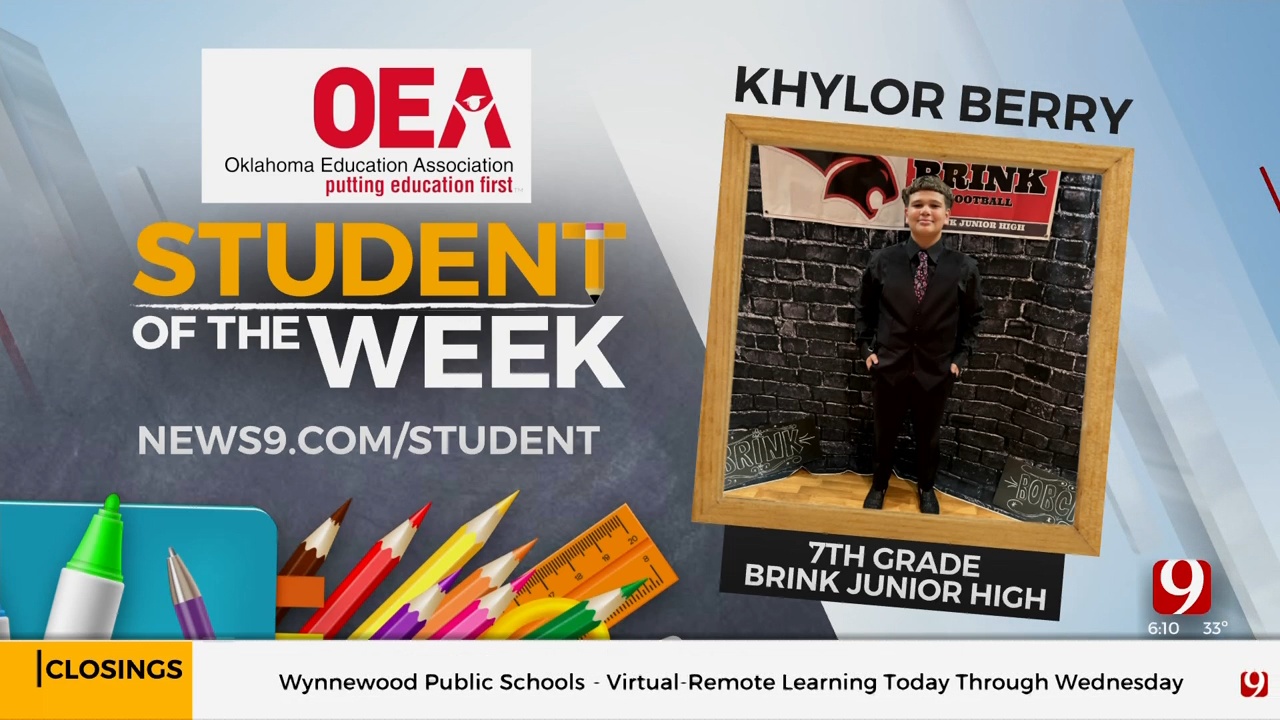 Student Of The Week: Khylor Berry